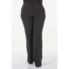 Ekol Büyük Beden Bol Paça Siyah Kadın Pantolon 23202067