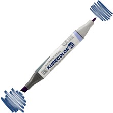 Zig Kurecolor Twin S Marker KC3000 Çift Uçlu Grafik Markörü NO:378 Deep Blue