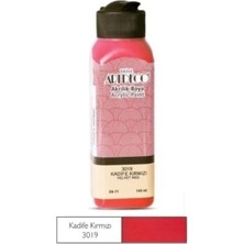 Artdeco Kadife Kırmızı Yeni Formül Akrilik Boya 140 ml