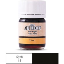 Artdeco Cam Vitray Boyası 25 ml 18 Siyah