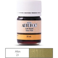 Artdeco Cam Vitray Boyası 25 Ml. 21 Metalik Altın