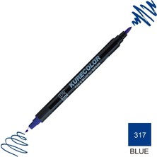 Zig Kurecolor Mangaka Fine Brush Çift Taraflı Kalem CNKC-2200 No 317 Blue