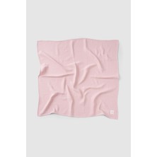 Little Gusto Organik Pamuk Dört Katlı Müslin Bezi Örtü 100x100 cm Pembe