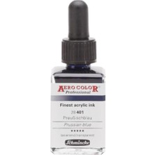 Schmincke Aero Color Airbrush Akrilik Mürekkep 28ML 401 Prussian Blue