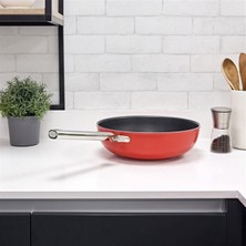 Smeg 30 cm Wok Tava Kırmızı CKFW3001RDM