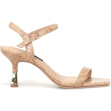 Nine West HENNO2 3PR Krem Kadın Topuklu Sandalet