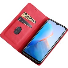 Xshop Infinix Hot 12 Play 4g Kart Tutucu Telefon Stand Kılıfı Cilt Touch Pu Deri Telefon Kapağı (Yurt Dışından)