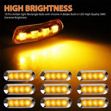 Sunshinee 20X Amber LED Römork Kamyon Yan Işaret Işıkları 4led Gümrükleme Rv 12V-24V (Yurt Dışından)