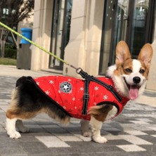 Kaimingyan Noel Köpek Su Geçirmez Yansıtıcı Pamuklu Ceket - Kırmızı (Yurt Dışından)