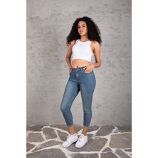 Jeany Jeans Ella Gölgeli Yüksek Bel Slim/mom Jeans Pantolon 40 - Gölgeli Mavi