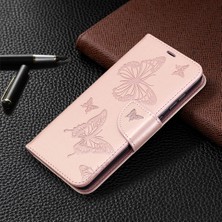 Seashell Digital Samsung Galaxy A31-ROSE Altın Için Kelebek Deri Cüzdan Telefon Kılıfı (Yurt Dışından)