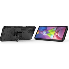 Seashell Digital Pc Tpu Samsung Galaxy M51 Soğuk Kurulu Hıng Tutrucu Kıckstand Kapak Blak (Yurt Dışından)