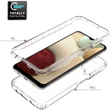 Seashell Digital Samsung Galaxy A12-TRANSPARENT Için Gradyan Renk Tasarımı 2'si 1 Arada Pc+Tpu Telefon Kılıfı (Yurt Dışından)