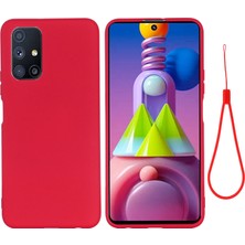 Seashell Digital Samsung Galaxy M51 (Yan Parmak Izi Versiyonu) Için Sıvı Silikon Telefon Kılıfı (Yurt Dışından)