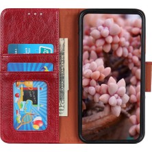 Seashell Digital Nappa Doku Samsung Galaxy A10-RED Için Deri Deri Cüzdan Stand Kılıfı (Yurt Dışından)