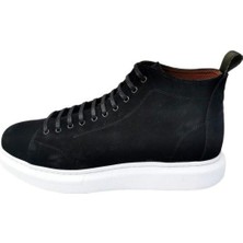 Güvener Büyük Numara Siyah Süet Erkek Bot