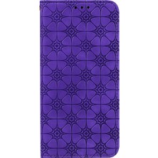 Seashell Digital Samsung Galaxy A31-PURPLE Için Kart Yuvaları ile Çiçek Yüzeyi Kapağı (Yurt Dışından)