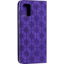 Seashell Digital Samsung Galaxy A31-PURPLE Için Kart Yuvaları ile Çiçek Yüzeyi Kapağı (Yurt Dışından)