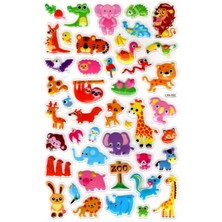 Limmy Sticker Kabartmalı Stiker Defter, Planlayıcı Etiket (LXK-002) - 22X14 cm - Minik Sevimli Hayvanlar