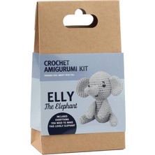 Hello Tığ Işi Mini Amigurumi Yapım Kiti (Elly The Elephant)