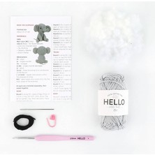 Hello Tığ Işi Mini Amigurumi Yapım Kiti (Elly The Elephant)