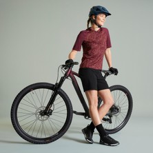 Decathlon Rockrider Kollu Dağ Bisikleti Forması - Bordo - Expl 500