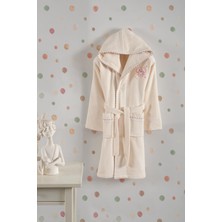 Varol Bambu Nakışlı Garson Boy Bornoz - Flamingo