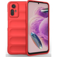 MTK Moveteck Xiaomi Redmi Note 12S Kılıf Kamera Korumalı Dalgalı Yumuşak Silikon Kapak Iz Leke Yapmaz Içi Kadife