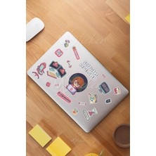 Msticker Software Developer Temalı Laptop Telefon Termos Kask Motor Ayakkabı Defter Ajanda Sticker Seti