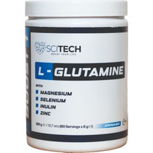 Scitech Boost-1  L-Glutamin + Magnezyum + Selenyum + Çinko + Inülin  360gr 60 Servis