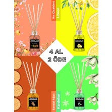 Jardin D'or 4'lü Çubuklu Oda Kokusu Seti- Avantajlı Paket 50 ml (Kır Çiçekleri-Kardelen-Limon-Sandal Ağacı) Reed Diffuser