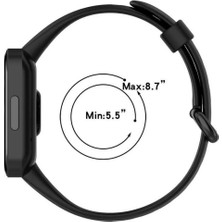 Mimtec Xiaomi Redmi Watch 2 Lite Uyumlu Kordon Akıllı Saat Bileklik Kordonu Silikon Kayış