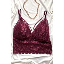 Femoods Kadın Dantelli Şık Bralet