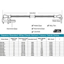 Sapancı SPC30 Whip Check Safety Cables Hortum Tutucu 2 Adet