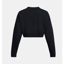 Under Armour Kadın UA Rival Terry Oversized Crop Crew Uzun Kollu 1382738-001