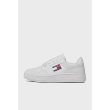 Tommy Hilfiger Logolu Deri Sneaker Ayakkabı Bayan Ayakkabı EN0EN02505 Ybs