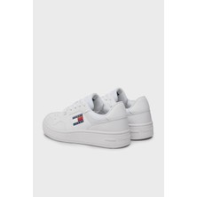 Tommy Hilfiger Logolu Deri Sneaker Ayakkabı Bayan Ayakkabı EN0EN02505 Ybs