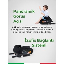 Prego Hera 15-36 kg Emniyet Kemeriyle Kullanılabilen Isofixli Yükseltici Oto Koltuğu