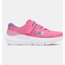 Under Armour Kız Çocuk Pre-School UA Surge 4 AC Baskılı Koşu Ayakkabısı 3027412-600