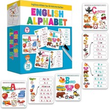 Svein English Alphabet Ingilizce Alfabe Yaz-Sil Aktivite Kartları Eğitici Öğretici Ilk Kelimeler Dil Seti