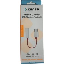 Kensa Type-C Audio Kulaklık Dönüştürücü