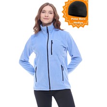 Ghassy Co. Kadın Pro Rüzgar Geçirmez 5 Cepli Tam Fermuarlı Outdoor Polar Ceket TMFR869866011