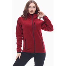 Ghassy Co. Kadın Pro Rüzgar Geçirmez 5 Cepli Tam Fermuarlı Outdoor Polar Ceket TMFR869866011