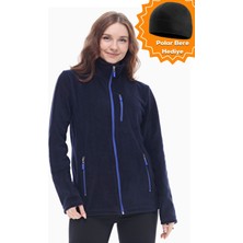 Ghassy Co. Kadın Pro Rüzgar Geçirmez 5 Cepli Tam Fermuarlı Outdoor Polar Ceket TMFR869866011