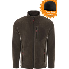 Ghassy Co. Ghassy Co.Erkek Pro Rüzgar Geçirmez 5 Cepli Outdoor Tam Fermuarlı Polar Ceket TMFR869866001