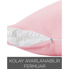 Skyline 2 Adet Pamuklu Renkli Yastık Kılıfı 50X70CM | Fermuarlı Yastık Kılıfı | 5 Farklı Renk Seçeneği YKR002