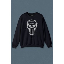 So Cool Lacivert Sweatshirt Tactical Patriot Military Vatansever Savaşçı Baskılı Unisex Sweat