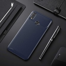 Grabono Huawei Honor 8x Kılıf Karbon Görünümlü Ultra Ince ve Dayanıklı Silikon Kapak