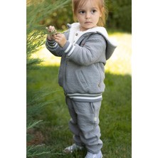 Little Gusto Bürümcük Kapitone Eşofman Bebek Gri