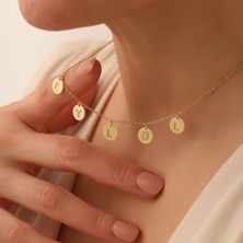 Nox Jewelry Kişiye Özel İsim Kolye – 925 Ayar Gümüş Mikron Altın Kaplama - CN00152